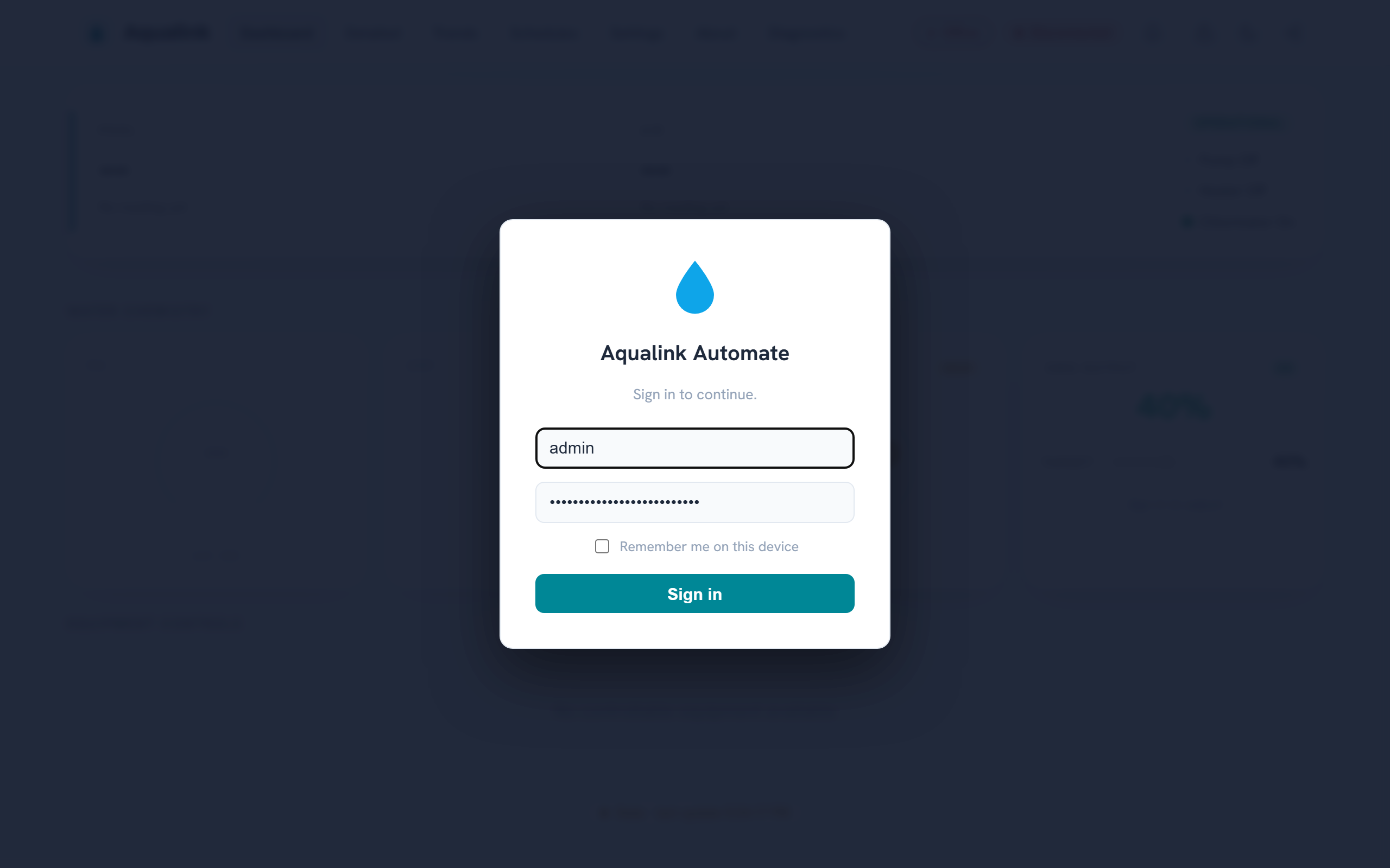 The login card shown to unauthenticated visitors